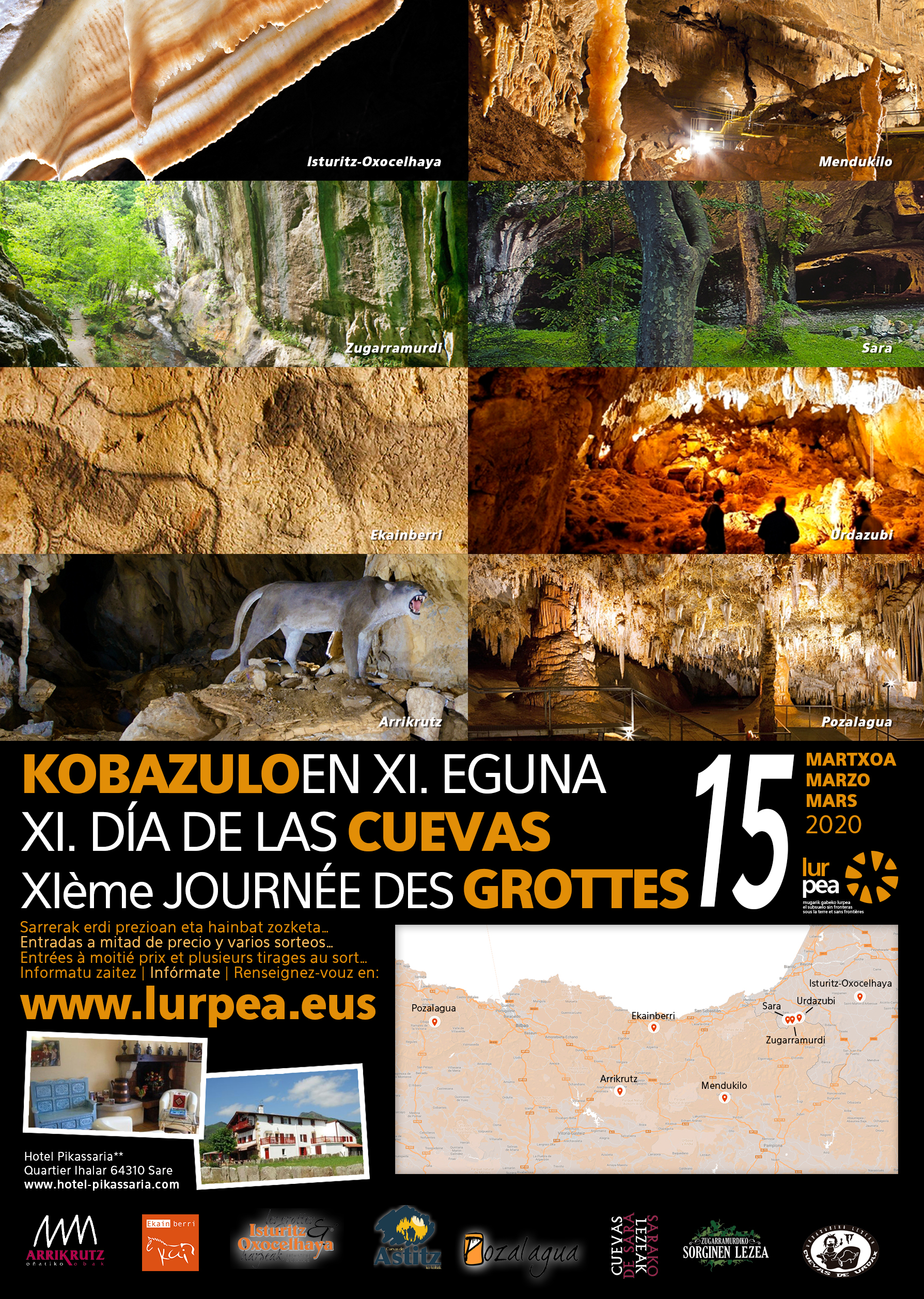 El grupo Lurpea celebrará el XI Día de las Cuevas